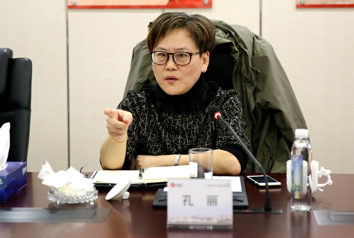 孔丽董事长会见常高新集团盛新一行