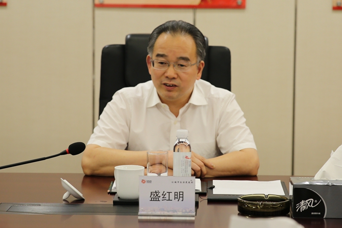 苏州市国资委盛红明主任调研苏高新集团